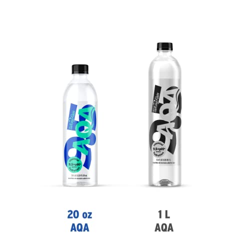 Talking Rain AQA Alkaline Ionized Bottled Water, 9.5 pH, with El...