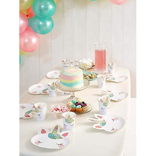 Talking Tables Shaped Candles 5Pk, Unicorn Party Supplies Birthd