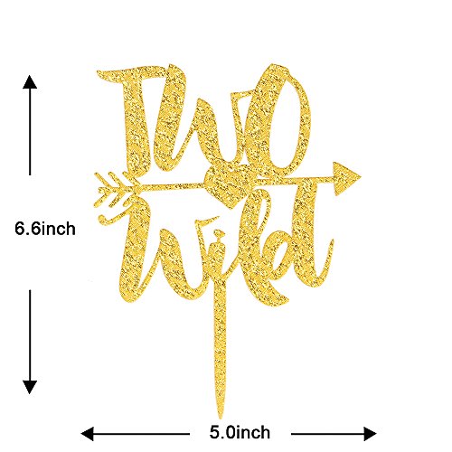 Talorine Wild Two With Arrow Cake Topper - 2Nd Birthday Cake Top