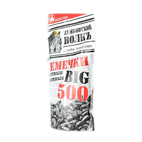 Tambovskiy Volk Sunflower Seeds Roasted Unsalted 17.6Oz/500G