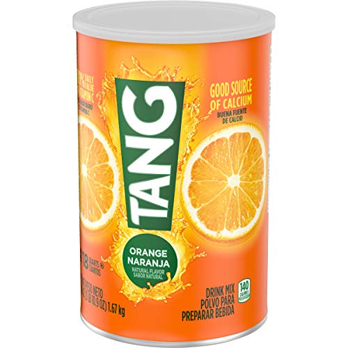 Tang Jumbo Orange Drink Mix, 58.9 Oz Canisters Pack Of 2