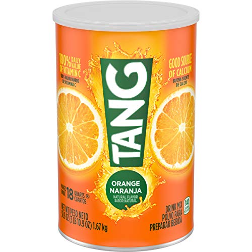 Tang Jumbo Orange Drink Mix, 58.9 Oz Canisters Pack Of 2