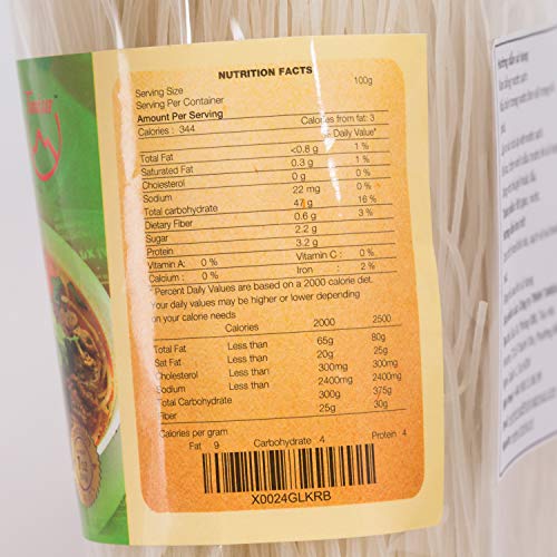 Tanisa Rice Vermicelli, 900Gr 31.7 Oz Non-Gmo, Gluten Free, Ma