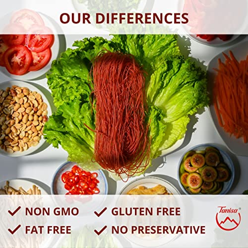 Tanisa Vermicelli Rice Noodles With Pink Beetroot Natural Color,