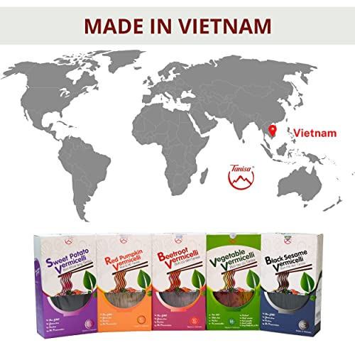 Tanisa Vermicelli Rice Noodles With Pink Beetroot Natural Color,