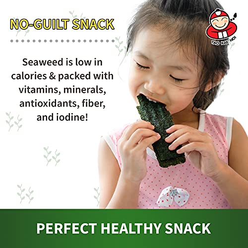 Crispy Dried Seaweed Snack Crisps by Tao Kae Noi | Thai Seaweed ...