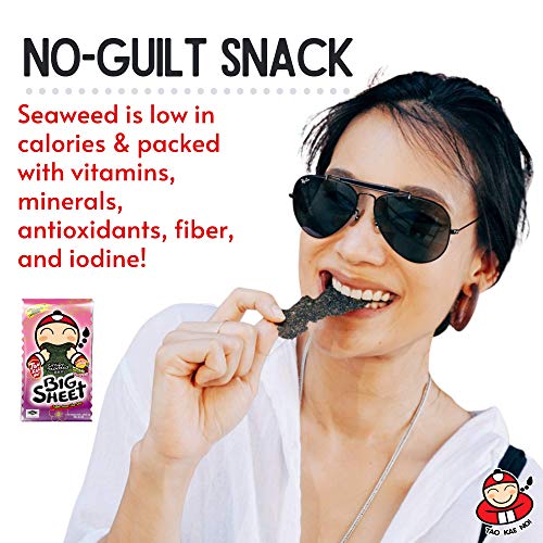 Tao Kae Noi Seaweed Snack Big Sheet 3.2G Crispy Seaweed Japanese
