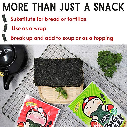 Tao Kae Noi Seaweed Snack Big Sheet 3.2G Crispy Seaweed Japanese
