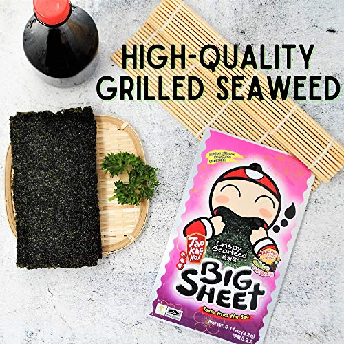 Tao Kae Noi Seaweed Snack Big Sheet 3.2G Crispy Seaweed Japanese