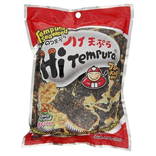 Tao Kae Noi Tempura Seaweed 25G 628Mart Spicy, 12 Packs