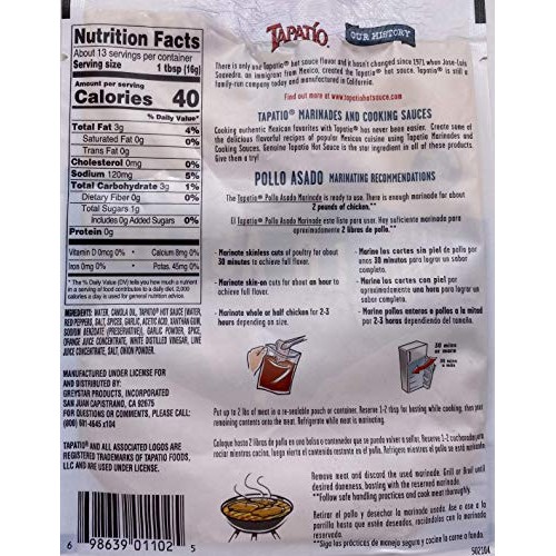TAPATIO Citrus POLLO ASADO Marinade 1-8 oz 227 g Pouch