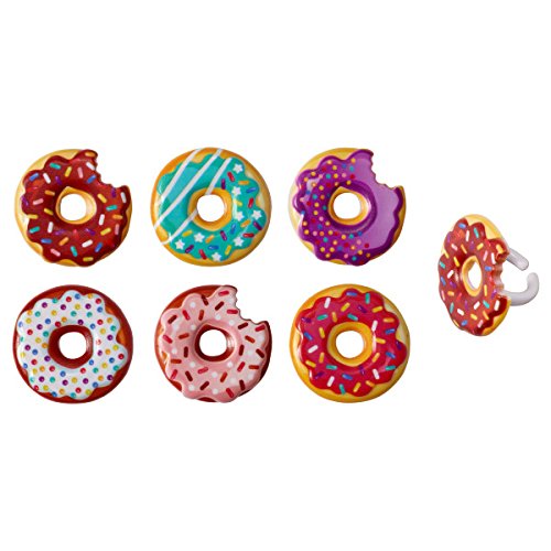 Donut Cupcake Toppers And Liners - Doughnut Topper Rings With Co