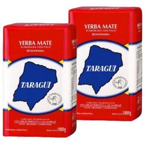 Taragui Yerba Mate Con Palo 2.2Lbs 2Pack