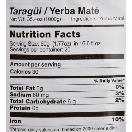 Taragui Yerba Mate Con Palo 2.2Lbs