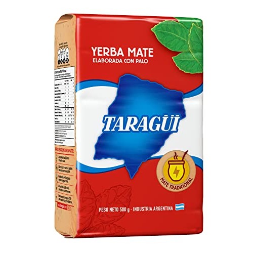 Taragüi Yerba Mate with Stems, 500 gr - 1.1 lbs Red Pack