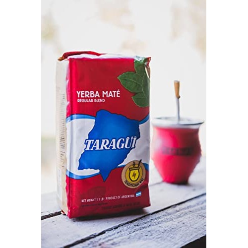 Taragüi Yerba Mate with Stems, 500 gr - 1.1 lbs Red Pack