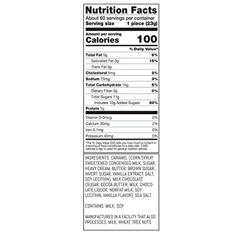 Taras Small Batch Milk Chocolate Covered Sea Salt Soft Caramels