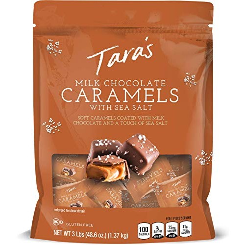 Taras Small Batch Milk Chocolate Covered Sea Salt Soft Caramels
