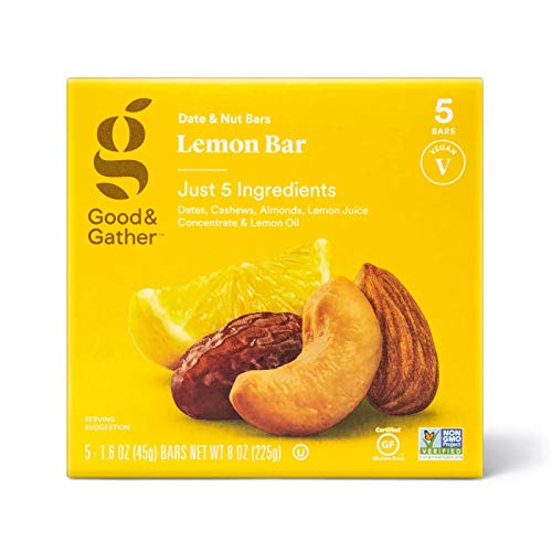 Good &Amp; Gather- Lemon Nutrition Bars - 5Ct - 8 Oz