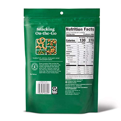 Good &Amp; Gather- Organic Dried Unsweetened Apple Rings Snacks - 4Oz