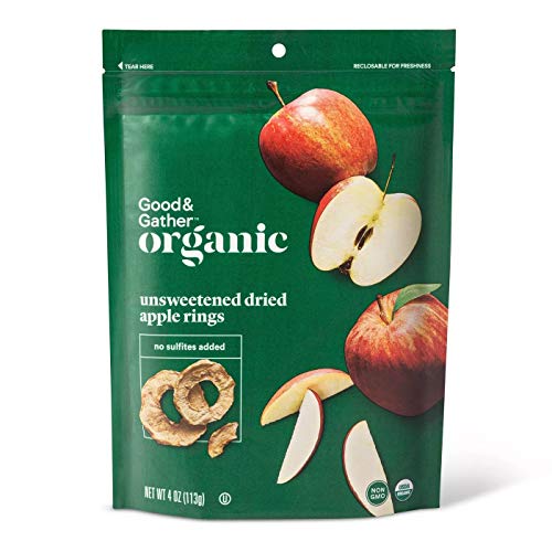 Good &Amp; Gather- Organic Dried Unsweetened Apple Rings Snacks - 4Oz