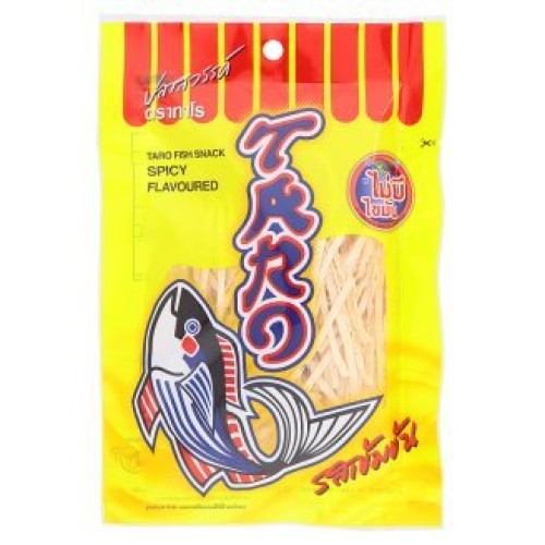 Taro Fish Snack Bbq, Hot Chili, Spicy Thai Food No Fat High Prot