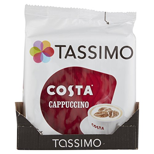 Tassimo Costa Cappuccino 16 Discs, 8 Servings Pack Of 5, Total