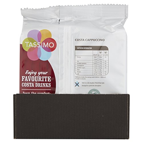 Tassimo Costa Cappuccino 16 Discs, 8 Servings Pack Of 5, Total