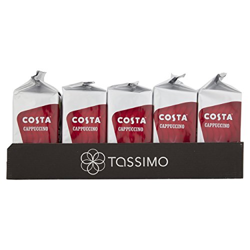 Tassimo Costa Cappuccino 16 Discs, 8 Servings Pack Of 5, Total