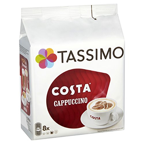 Tassimo Costa Cappuccino 16 Discs, 8 Servings Pack Of 5, Total