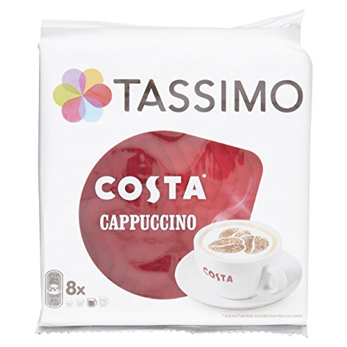 Tassimo Costa Cappuccino 16 Discs, 8 Servings Pack Of 5, Total