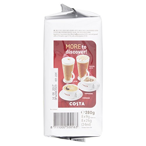 Tassimo Costa Cappuccino 16 Discs, 8 Servings Pack Of 5, Total