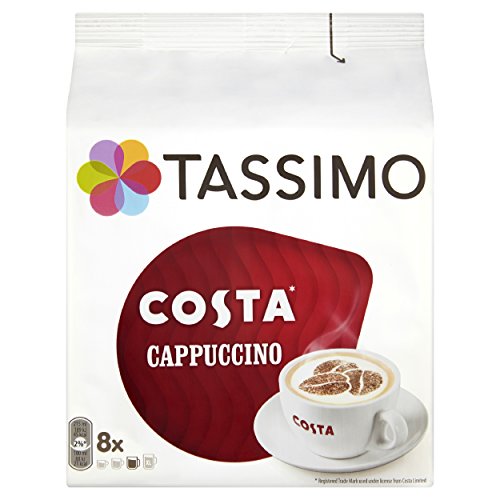 Tassimo Costa Cappuccino 16 Discs, 8 Servings Pack Of 5, Total