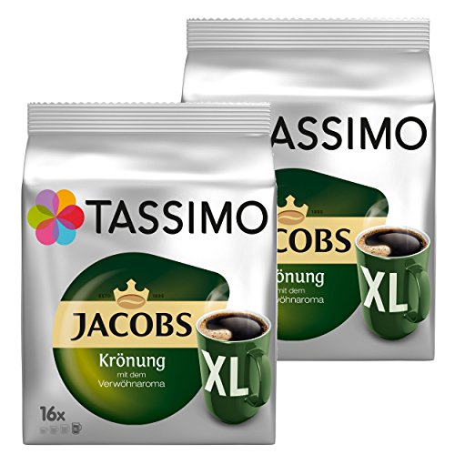 Tassimo Jacobs Krönung Xl, Rainforest Alliance Vérifié, Lot De 2