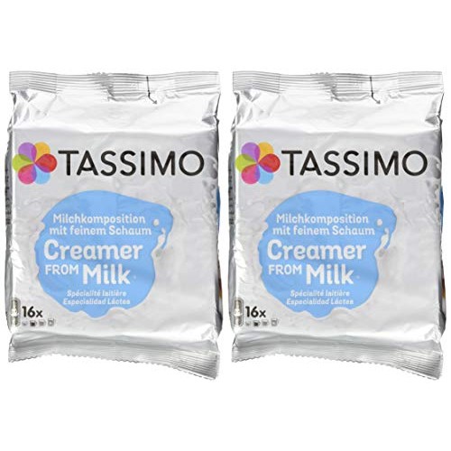Tassimo Milk Creamer, Pack Of 2, 2 X 16 T-Discs 32 T-Disc
