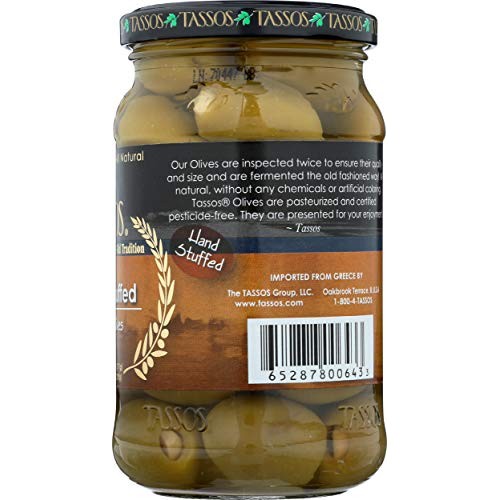 Tassos Garlic Stuffed Olives, 13.09 Oz