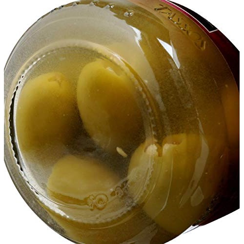 Tassos: In Sea Salt Brine Stuffed Almond Evian Olives, 13.10 Ounce