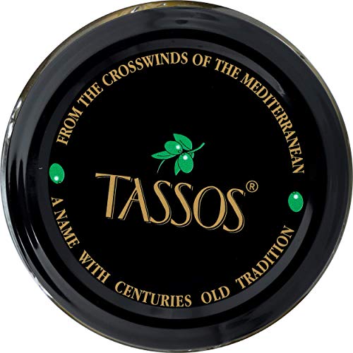 Tassos: In Sea Salt Brine Stuffed Almond Evian Olives, 13.10 Ounce