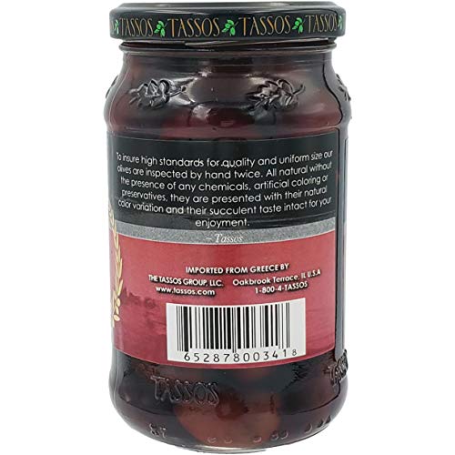 Tassos Kalamata Greek Olives, In Brine With Extra Virgin Olive O