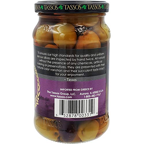 Tassos Mediterranean Medley Mix Green Olives, In Brine With Extr