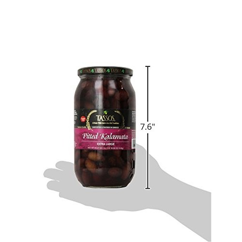 Tassos Pitted Kalamata Extra Large Olives, 18.34 Ounce