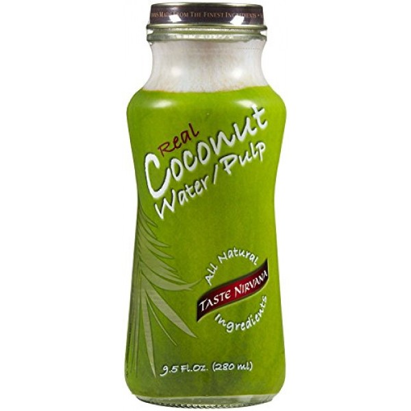 Taste Nirvana Coconut Water - with Pulp - 9.5 oz - 12 ct
