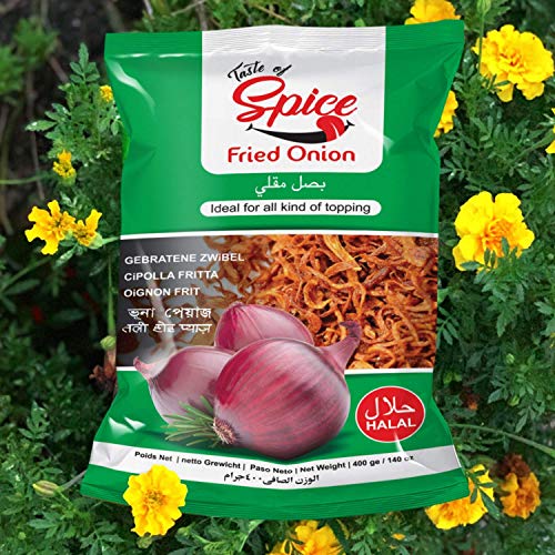 Taste Of Spice Fresh &Amp; Crispy Fried Onions - 100% Organic, Vegan
