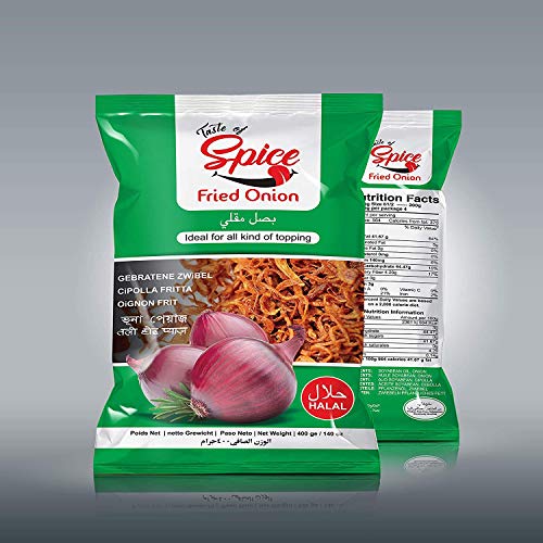 Taste Of Spice Fresh &Amp; Crispy Fried Onions - 100% Organic, Vegan