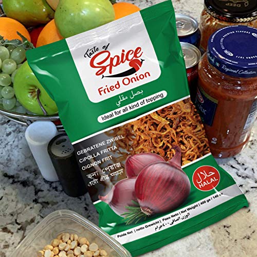 Taste Of Spice Fresh &Amp; Crispy Fried Onions - 100% Organic, Vegan