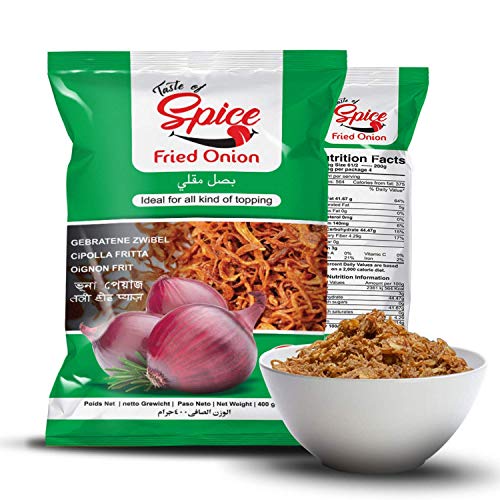 Taste Of Spice Fresh &Amp; Crispy Fried Onions - 100% Organic, Vegan