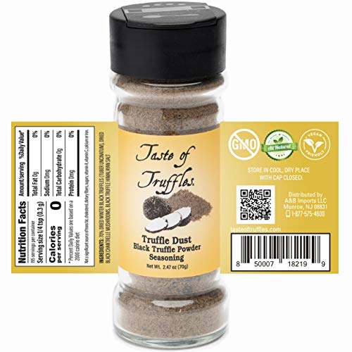 Black Truffle Dust - Black Truffle & Mushrooms Powder Seasoning ...