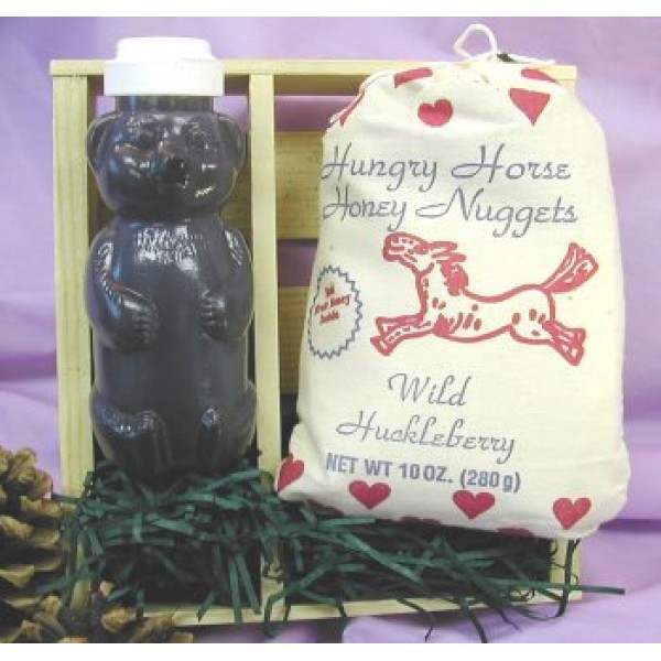 Gift Crate: 8.5Oz Honey Bear &Amp; 10Oz Huckleberry Biscuit Mix