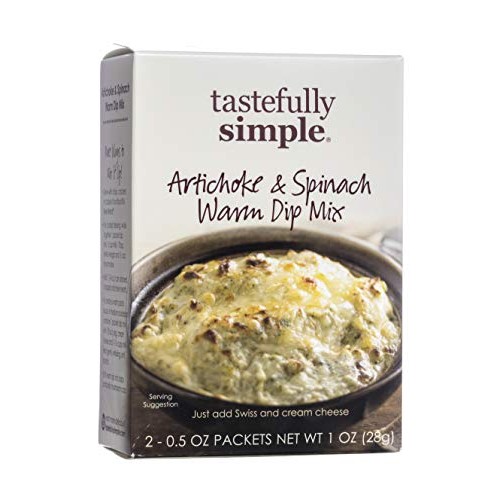 Tastefully Simple Artichoke &Amp; Spinach Warm Dip Mix - 2 X 0.5 Oz