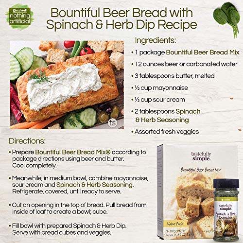 Tastefully Simple Bountiful Beer Bread Mix - Incredibly Easy To